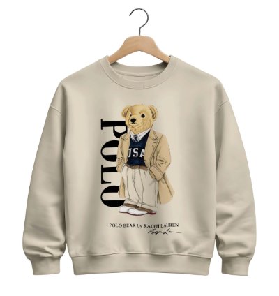 Polo Ralph Lauren Icon Bear Usa Flag Sweatshirt Red