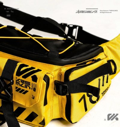 Kremlin Cyrax Waistbag Double Strap Sling Bag - Yellow