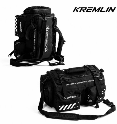 Kremlin Paradox - Multiple Duffle Travel Bag 3 In 1 Techwear Black