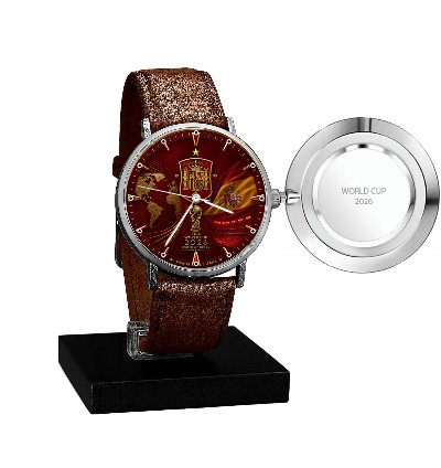 Spanish Team Logo Watch 2026 World Cup Elegant Design Suitable For Spanish Football Team Supporters