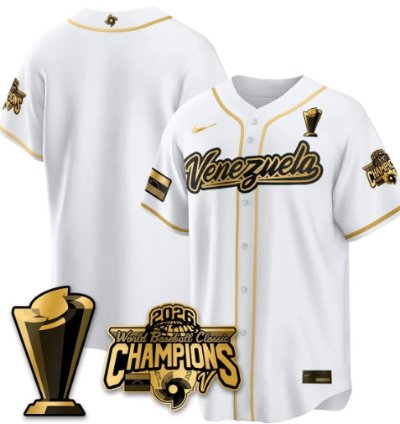 Team Venezuela Baseball Jersey 2026 World Baseball Classic Champions Limited Stitched