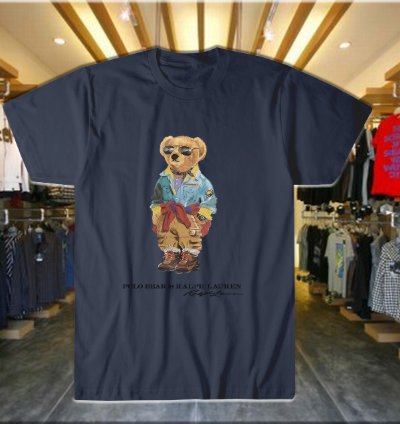 Polo Bear Shirt T Shirt Custom Bear Navy Usa Size