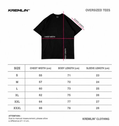 Kremlin Oversized Puff T-shirt Black Crawling