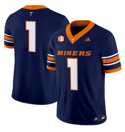 Team Jersey 1 Utep Miners 2016 Vapor Limited Stitched Navy