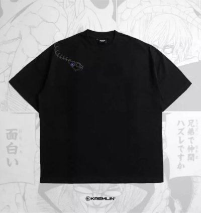 Kremlin Oversized Anime T-shirt - Kabuto