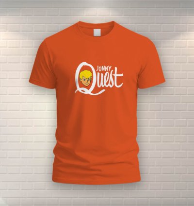 Jonny Quest Vintage Cartoon T-shirt Orange