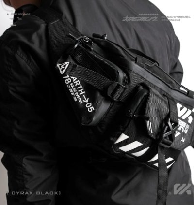 Kremlin Cyrax Black - Waistbag Double Strap Sling