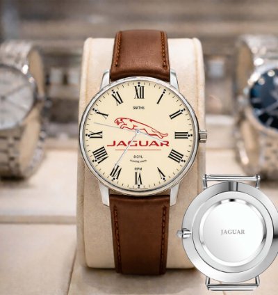 Jaguar Watch Luxury Leather Strap Watch