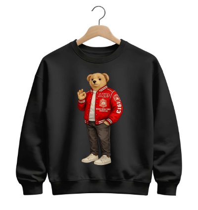 Polo Ralph Lauren Icon Bear Usa Flag Sweatshirt Forest Green