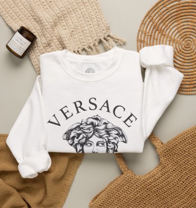 Versace Milano White Sweatshirt - Size Usa