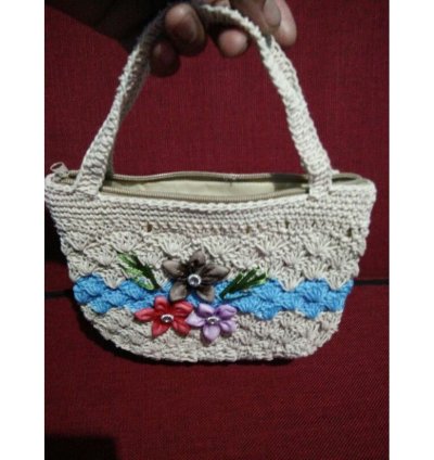 Original Handmade Knitted Tote Bag