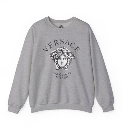 Versace Milano Grey Sweatshirt - Size Usa