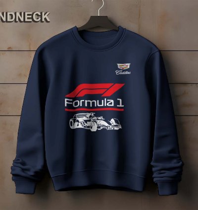 Cadillac Logo Sweatshirt Elegant Formula One Design Us Size
