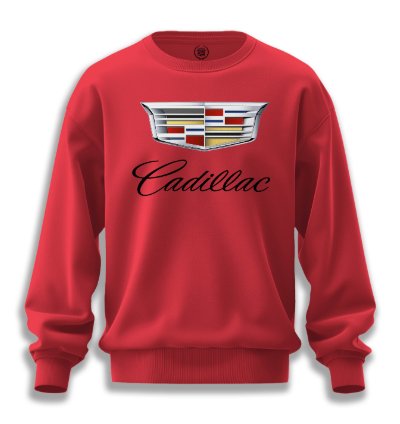Cadillac Sweatshirt Mens Shirt Red
