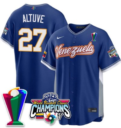 Altave 27 Venezuela Baseball Jersey 2026 World Baseball Classic Champions Limited Stitched