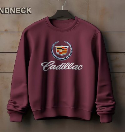 Cadillac Logo Sweatshirt Elegant Design Us Size