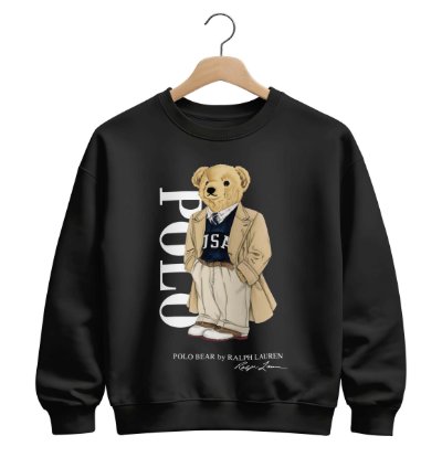 Polo Ralph Lauren Icon Bear Usa Flag Sweatshirt Red