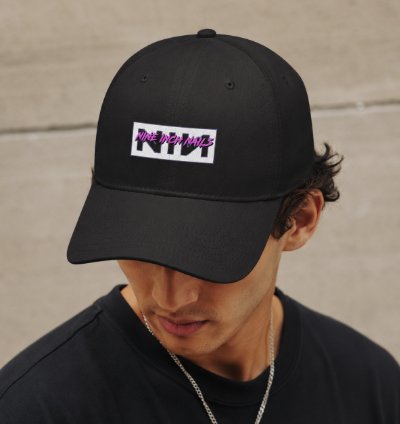 Nine Inch Nails Hat Nin Logo Khaki Adjustable Baseball Cap For Rock Music Fans