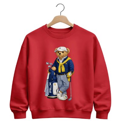 Polo Ralph Lauren Icon Bear Usa Flag Sweatshirt Golf