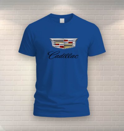 Cadillac T-shirt Mens Shirt Blue