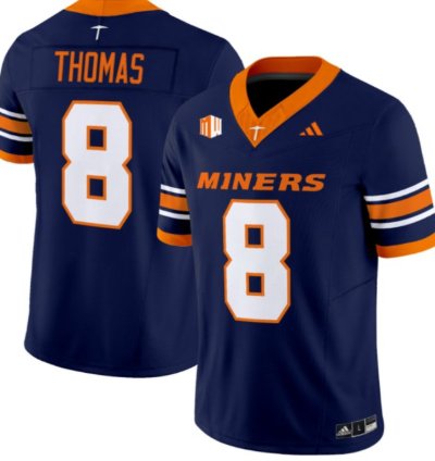 Kam Thomas 8 Utep Miners Football Jersey 2016 Vapor Limited All Stitched