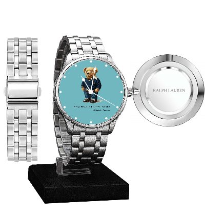 Polo Watch Luxury Preppy Bear Design With