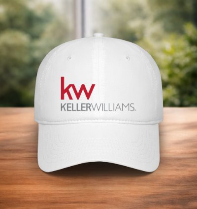 Kw Keller Williams Logo Cap Classic White Adjustable Real Estate Baseball Hat