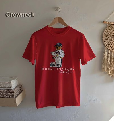 Polo T-shirt Bear Racer Design For Men Us Size