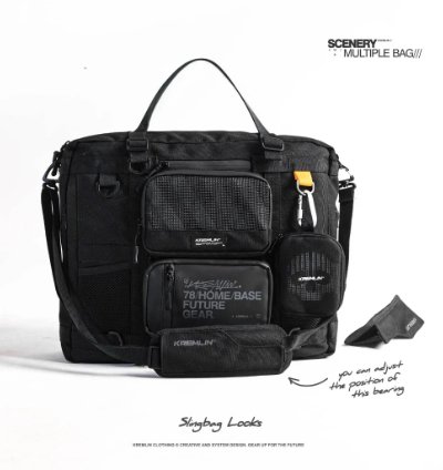 Kremlin Scenery - Multiple Bag 4 In 1 Hand Totebag Backpack Slingbag