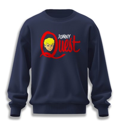Jonny Quest Vintage Cartoon Sweatshirt Navy