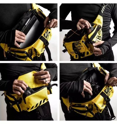 Kremlin Cyrax Waistbag Double Strap Sling Bag - Yellow