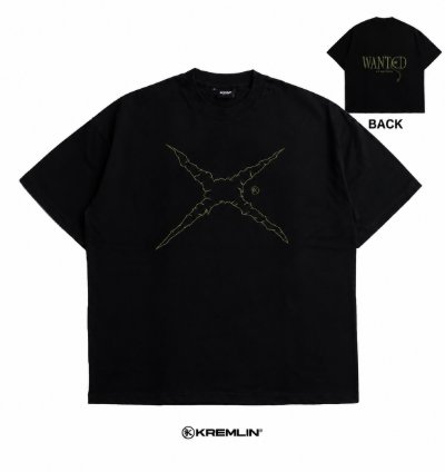 Kremlin Wanted - T-shirt Oversized Fit Black - Anime Xpremiental