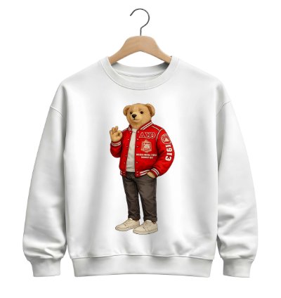 Polo Ralph Lauren Icon Bear Usa Flag Sweatshirt Forest Green