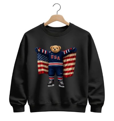 Polo Ralph Lauren Icon Bear Usa Flag Sweatshirt