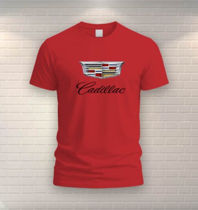 Cadillac T-shirt Mens Shirt Red