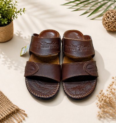 Premium Handmade Genuine Leather Sandals Brown 1
