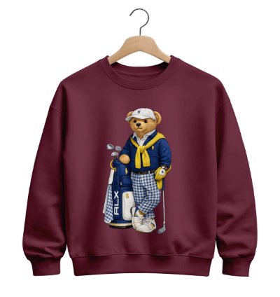 Polo Ralph Lauren Icon Bear Usa Flag Sweatshirt Golf
