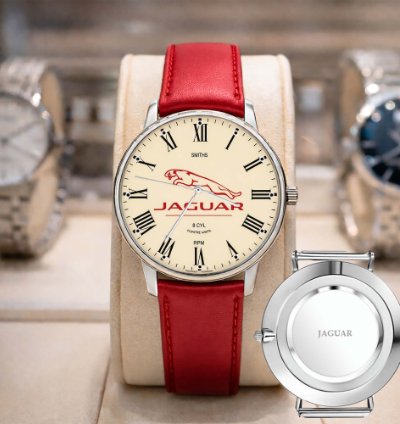Jaguar Watch Luxury Leather Strap Watch