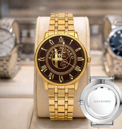 Alfa Romeo Logo Sport Metal Watch