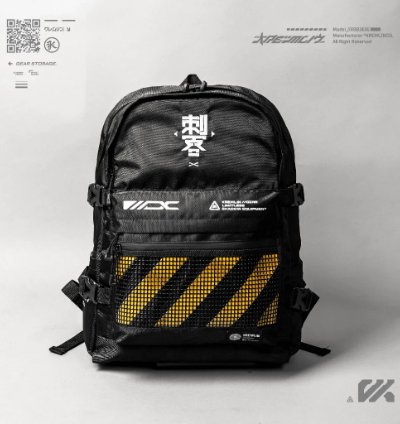 Kremlin Naito Tech Gear Bagpack Backpack - Black