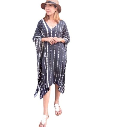 Short Rayon Kaftan Dress For Women