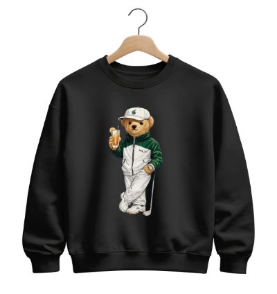 Polo Ralph Lauren Icon Bear Usa Flag Sweatshirt Grey