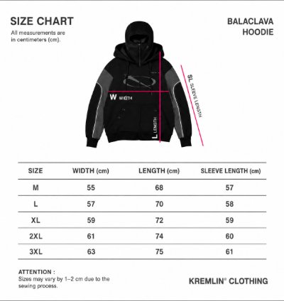 Kremlin - Eclipse Balaclava Zipper Hoodie Darkpoetic Series - Misty Gray