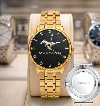 Ford Mustang American Flag Mf69 Sport Metal Watch