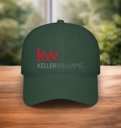 Kw Keller Williams Logo Cap Classic Forest Green Adjustable Real Estate Baseball Hat