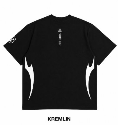 Kremlin Toshi - Oversized Relaxed Fit Black Puff T-shirt