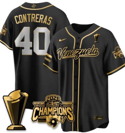 Willson Contreras 40 Venezuela Baseball Jersey 2026 World Baseball Classic Champions Limited Stitched