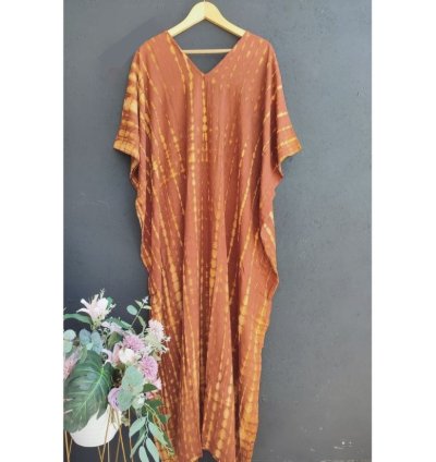 Relaxed Fit Caftan Dress Lightweight Summer Loungewear