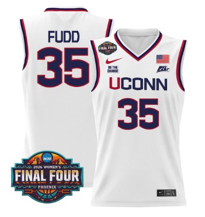 Azzi Fudd Jersey 35 Uconn Huskies 2026 Tournament Final Four Stitched White