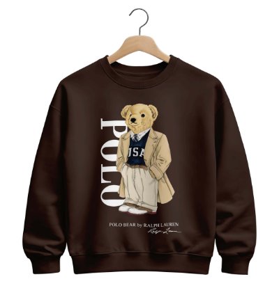 Polo Ralph Lauren Icon Bear Usa Flag Sweatshirt Red